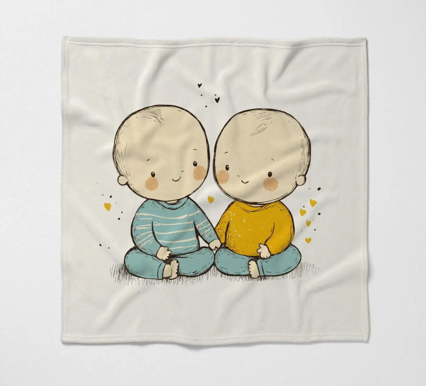 Twins Fleecedecke von treechild