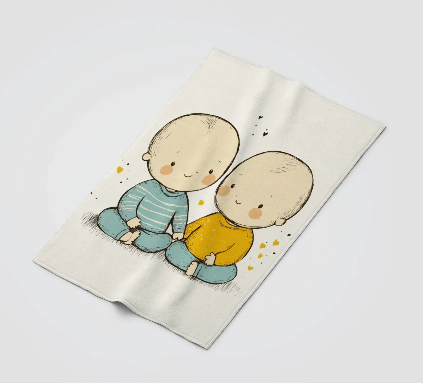 Twins Fleecedecke von treechild
