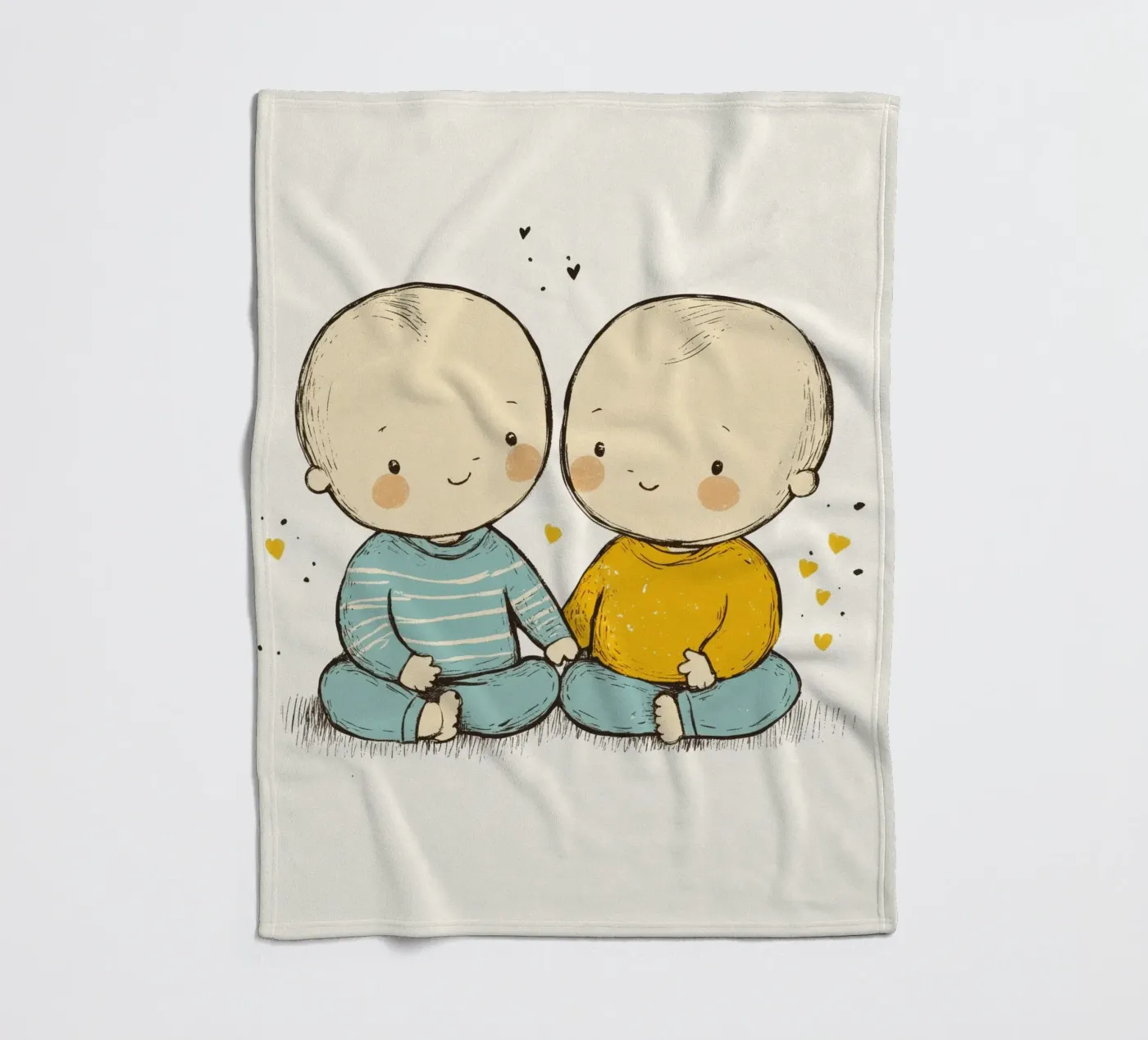 Twins Fleecedecke von treechild