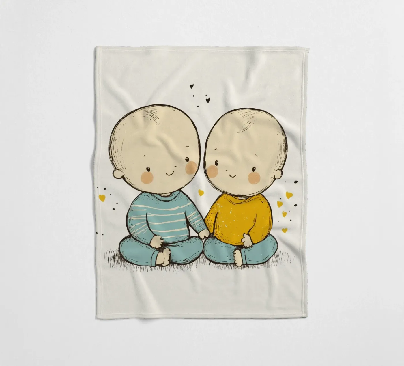 Twins Fleecedecke von treechild