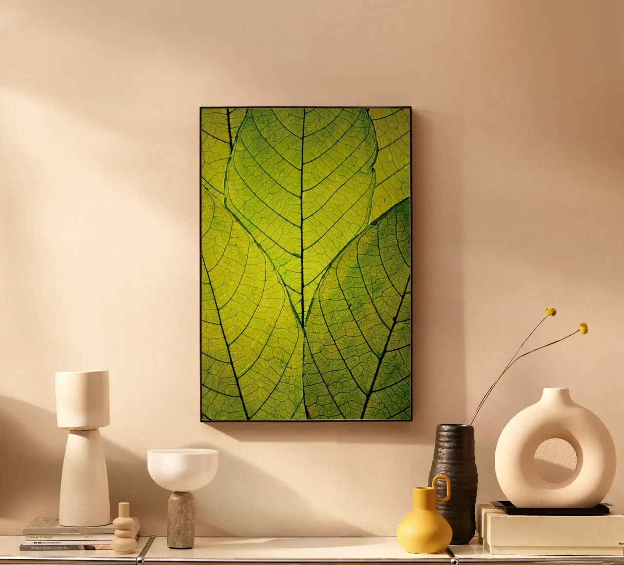 Every Leaf A Flower acryl van Robin Delean