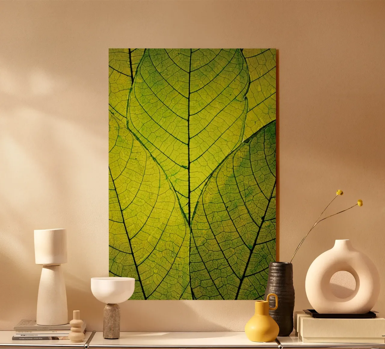 Every Leaf A Flower acryl van Robin Delean