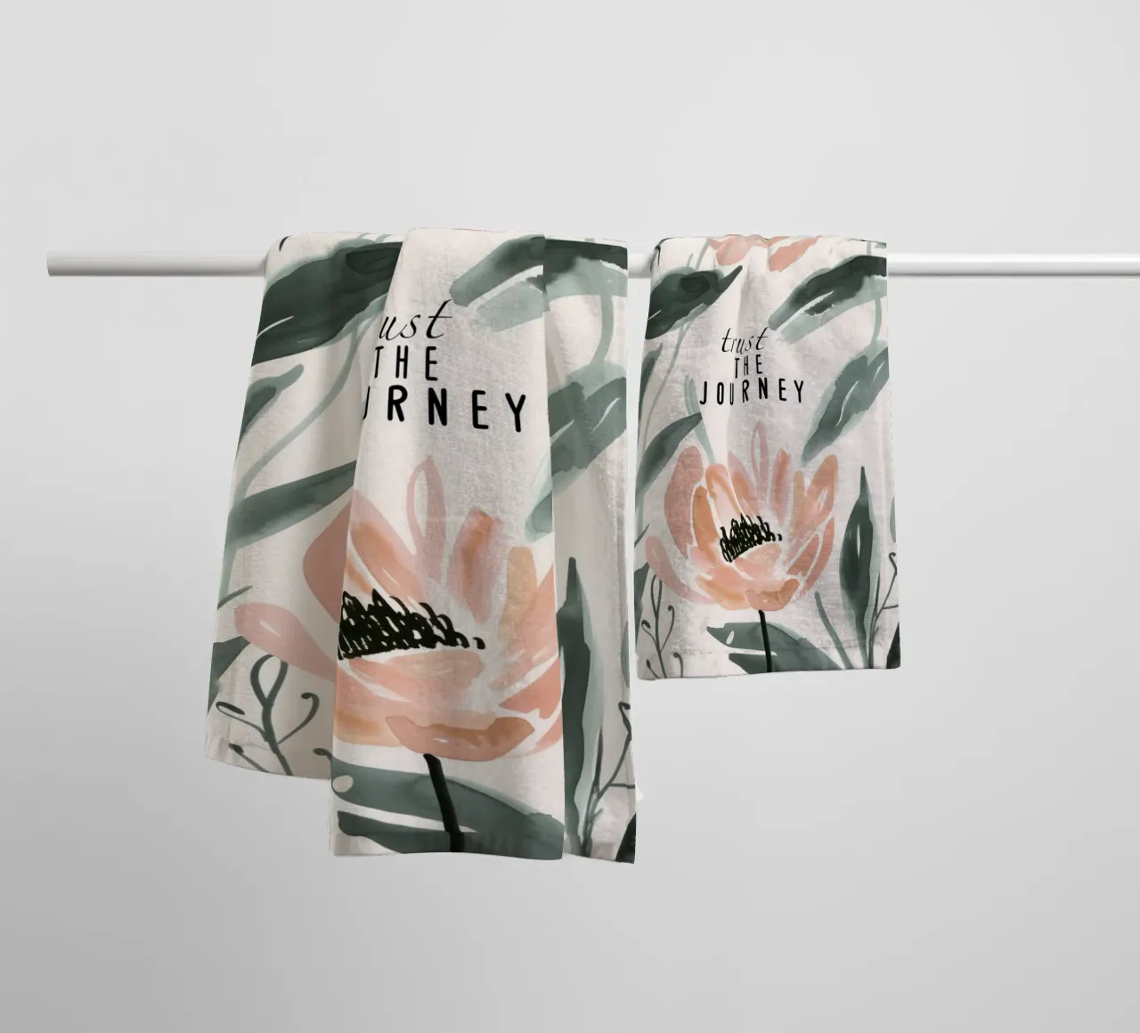 Trust The Journey No 3 asciugamano da bagno da treechild
