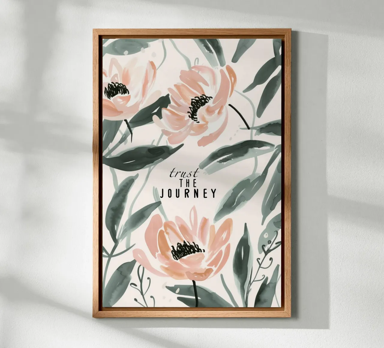 Trust The Journey No 3 canvas by treechild