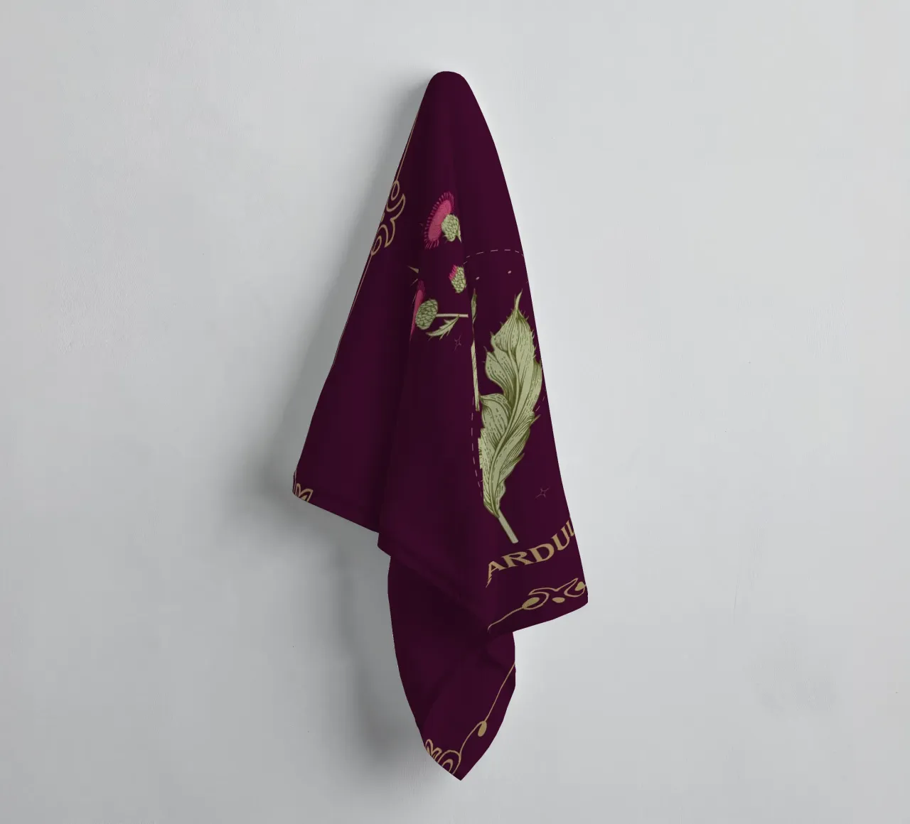 Carduus - Distel towel by Luna & Noctua