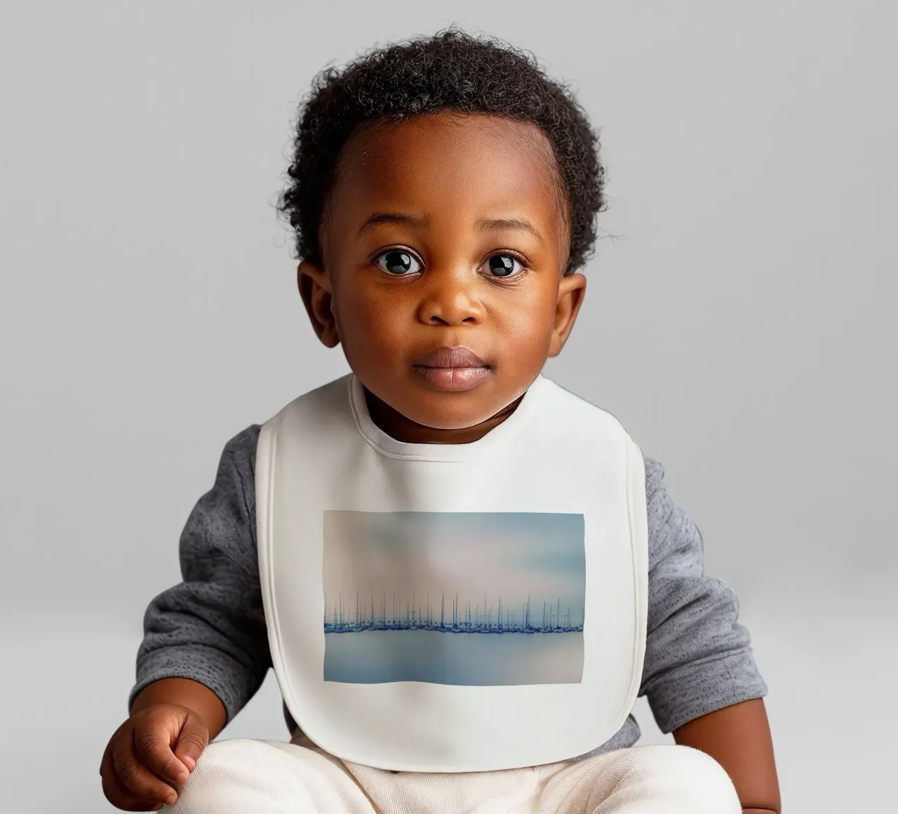 Sails baby bib by Robin Delean