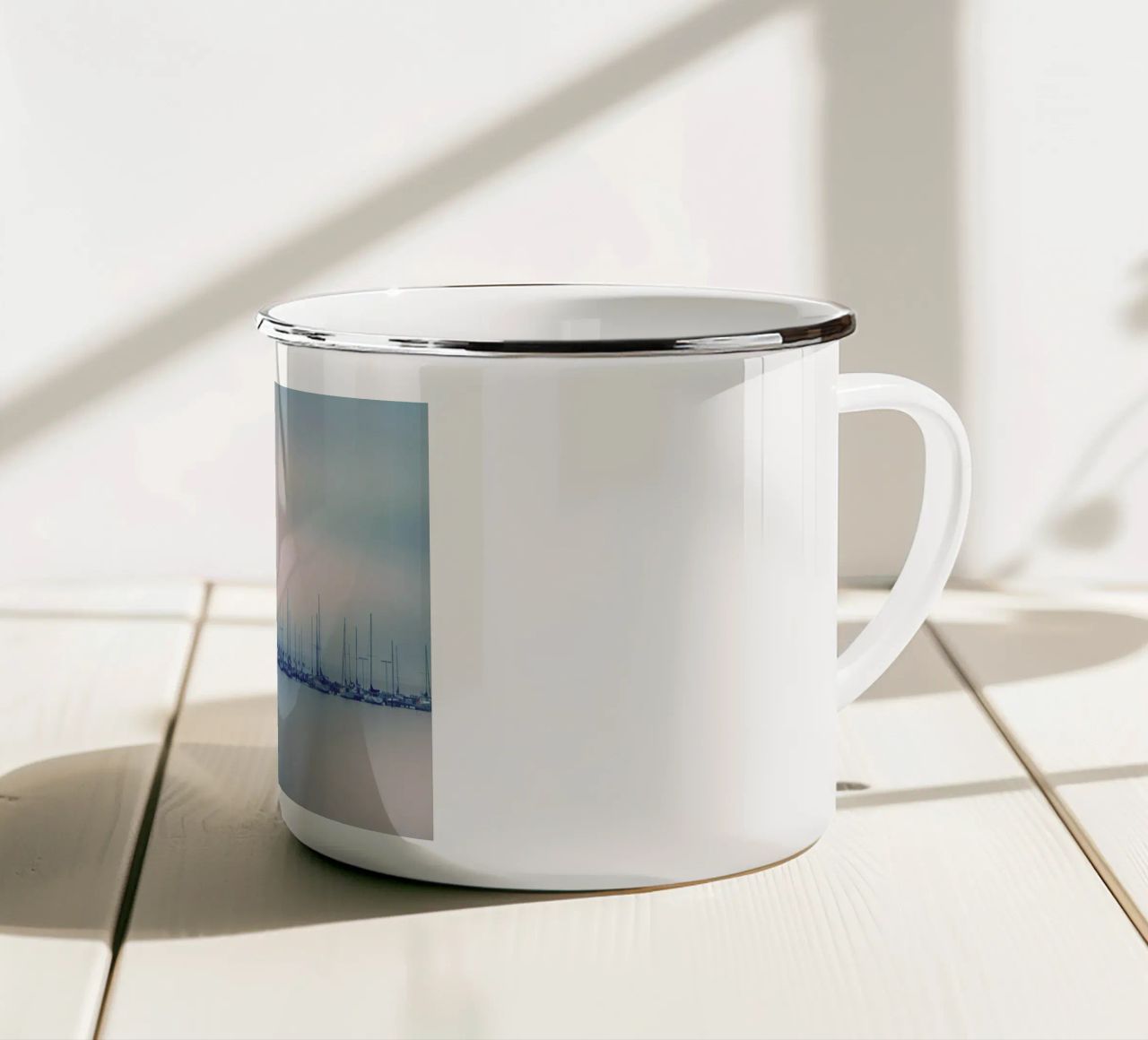 Sails tazza in smalto da Robin Delean