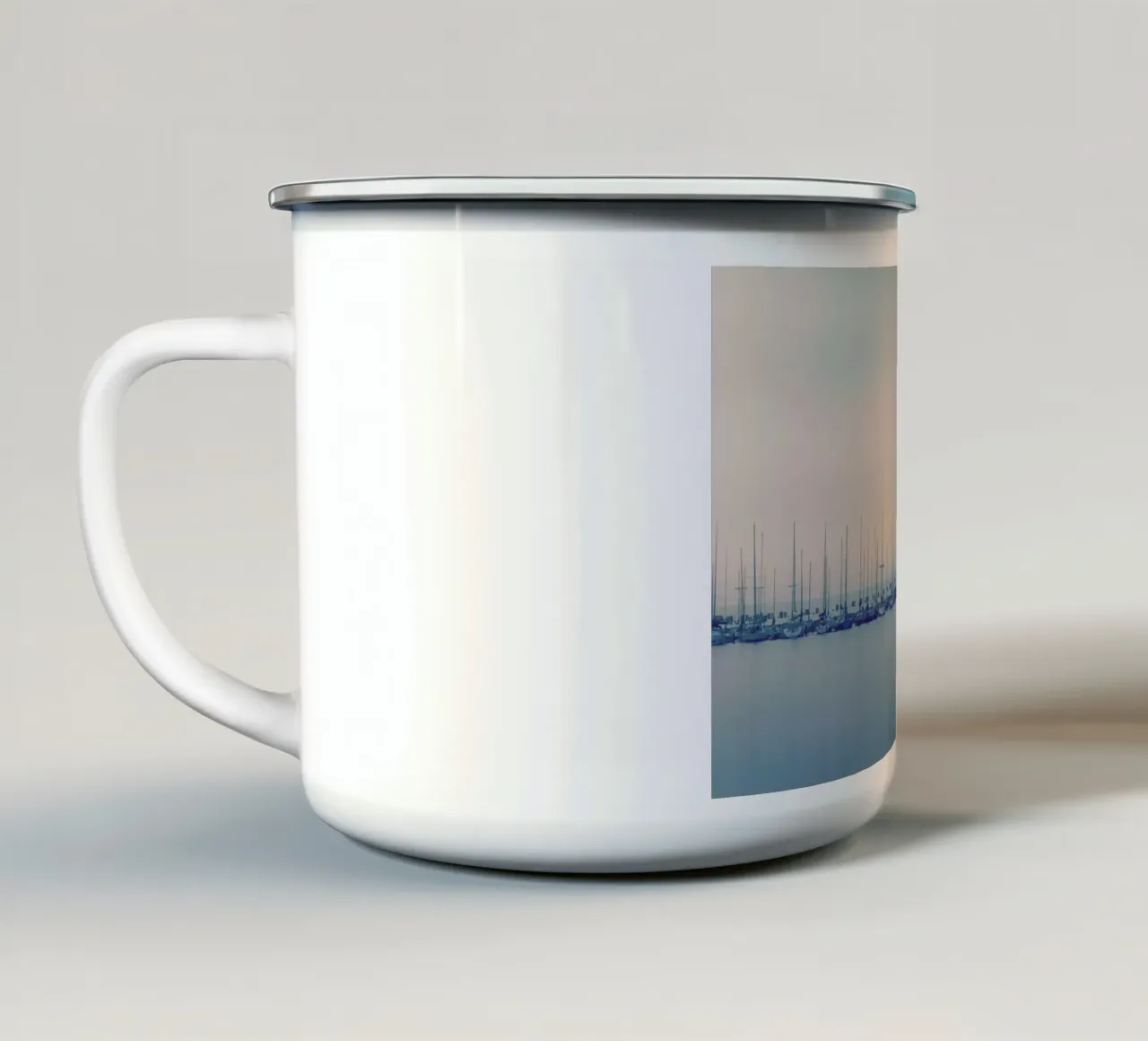 Sails enamel mug by Robin Delean