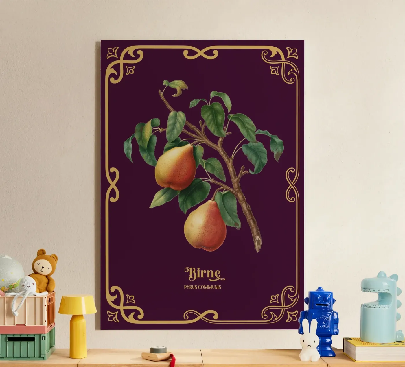 Birne Acryl-Glas von Luna & Noctua