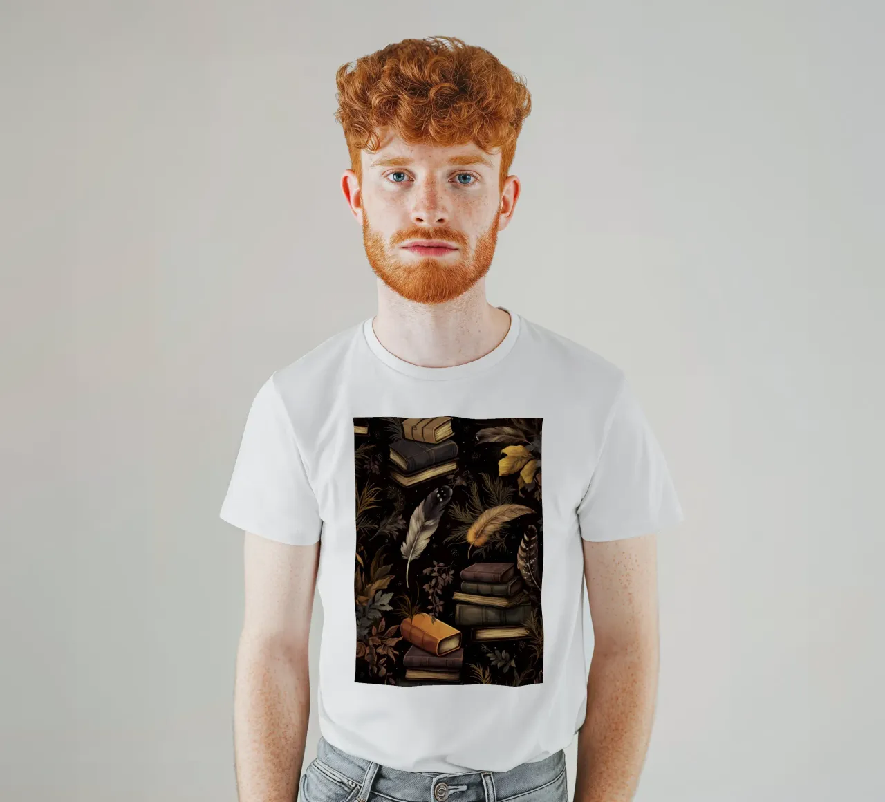 Bücher & Federn t-shirt da Luna & Noctua