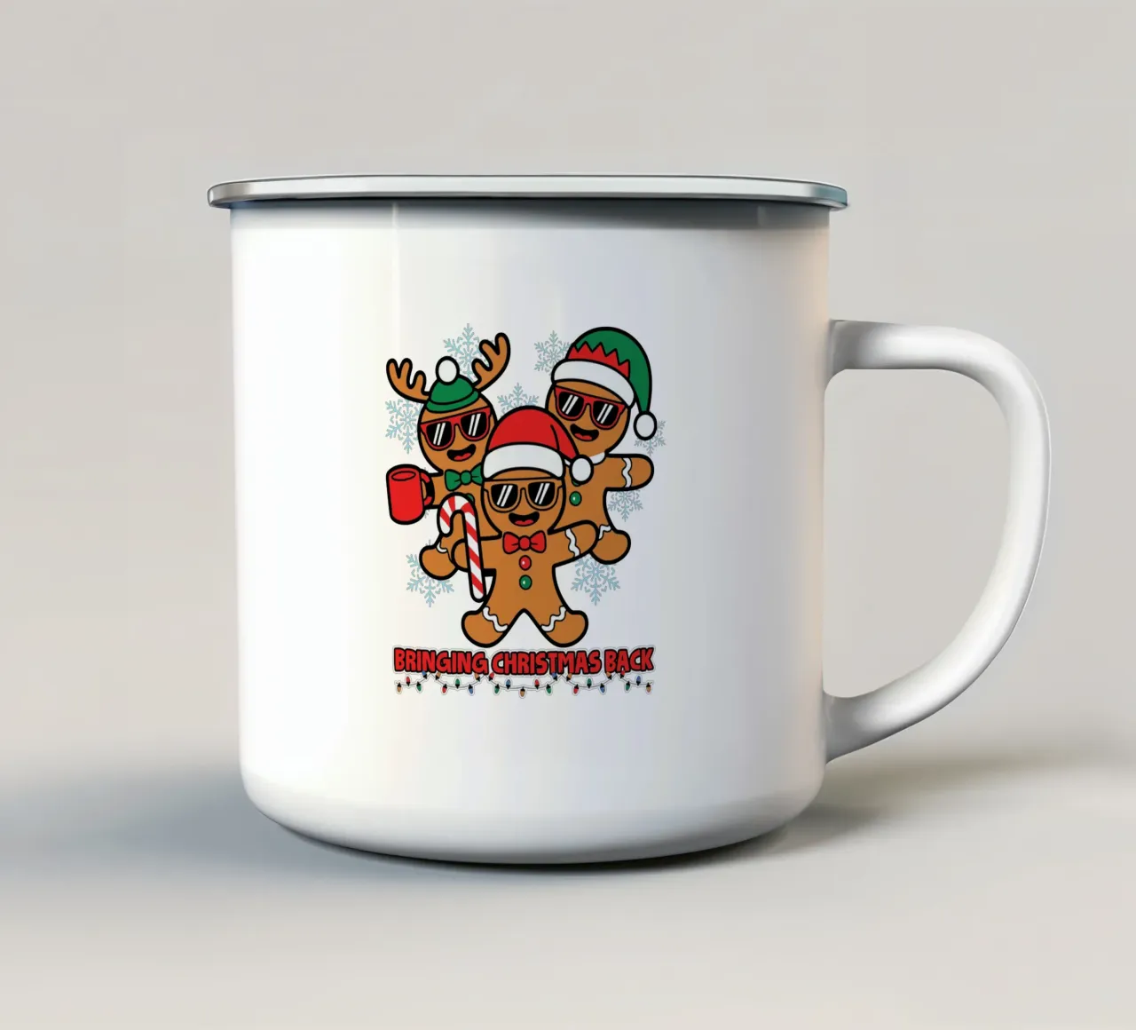Bringing Christmas Back tazza in smalto da edsonramosart
