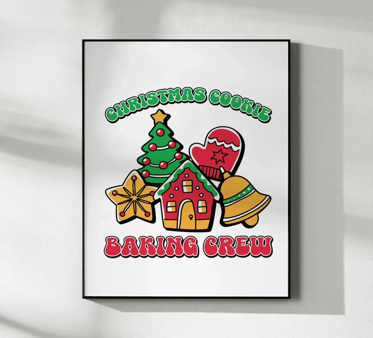 Christmas Cookie Baking Crew plexiglass da edsonramosart