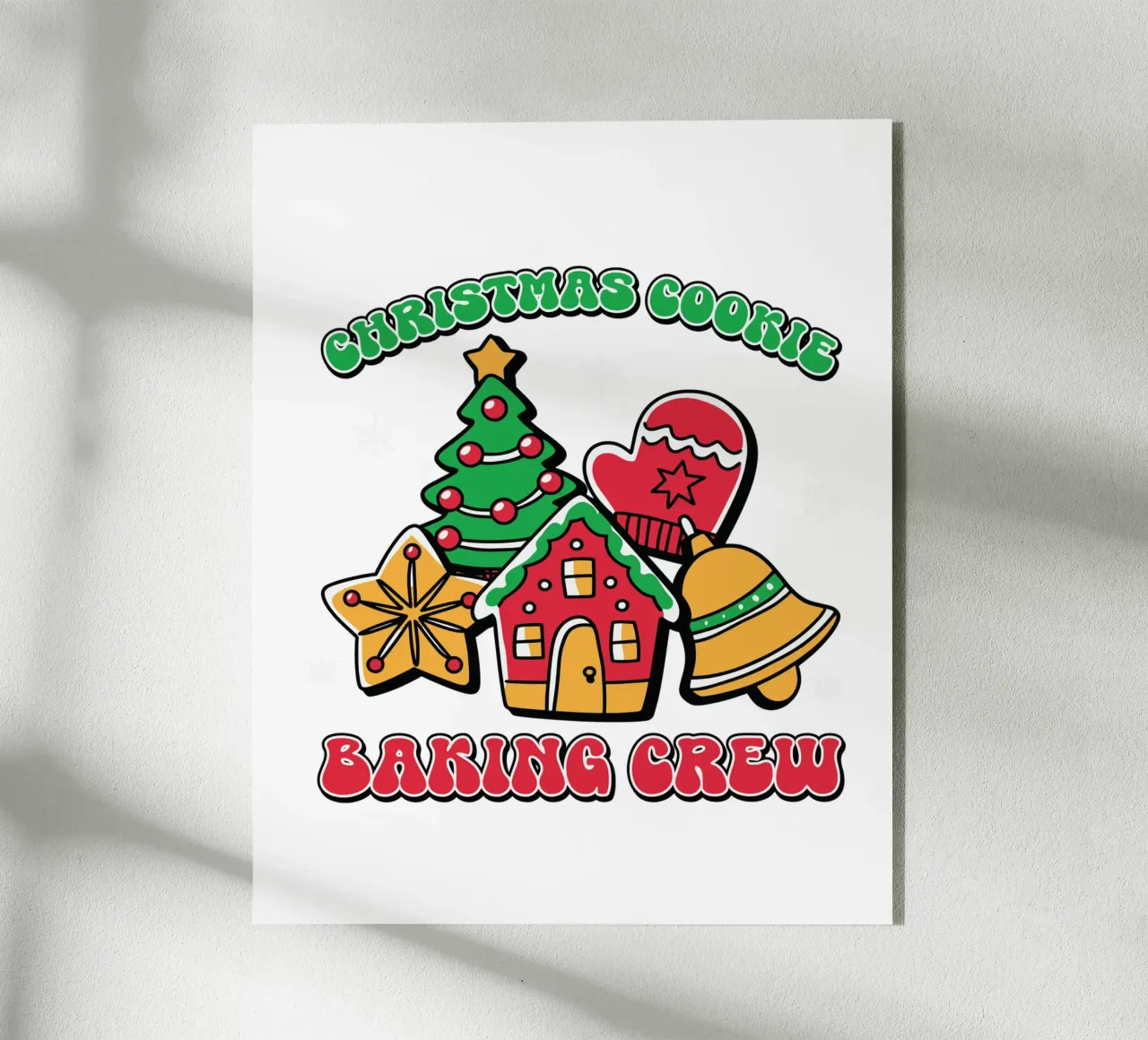 Christmas Cookie Baking Crew plexiglass da edsonramosart