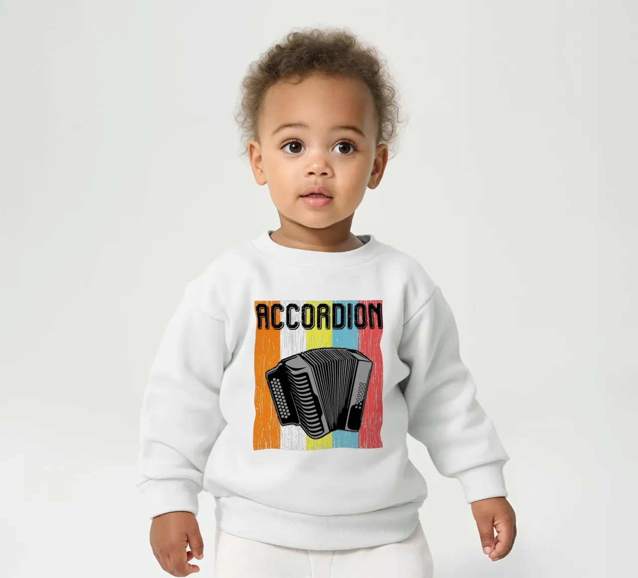 ACCORDION RETRO DESIGN felpa neonato da ririedis