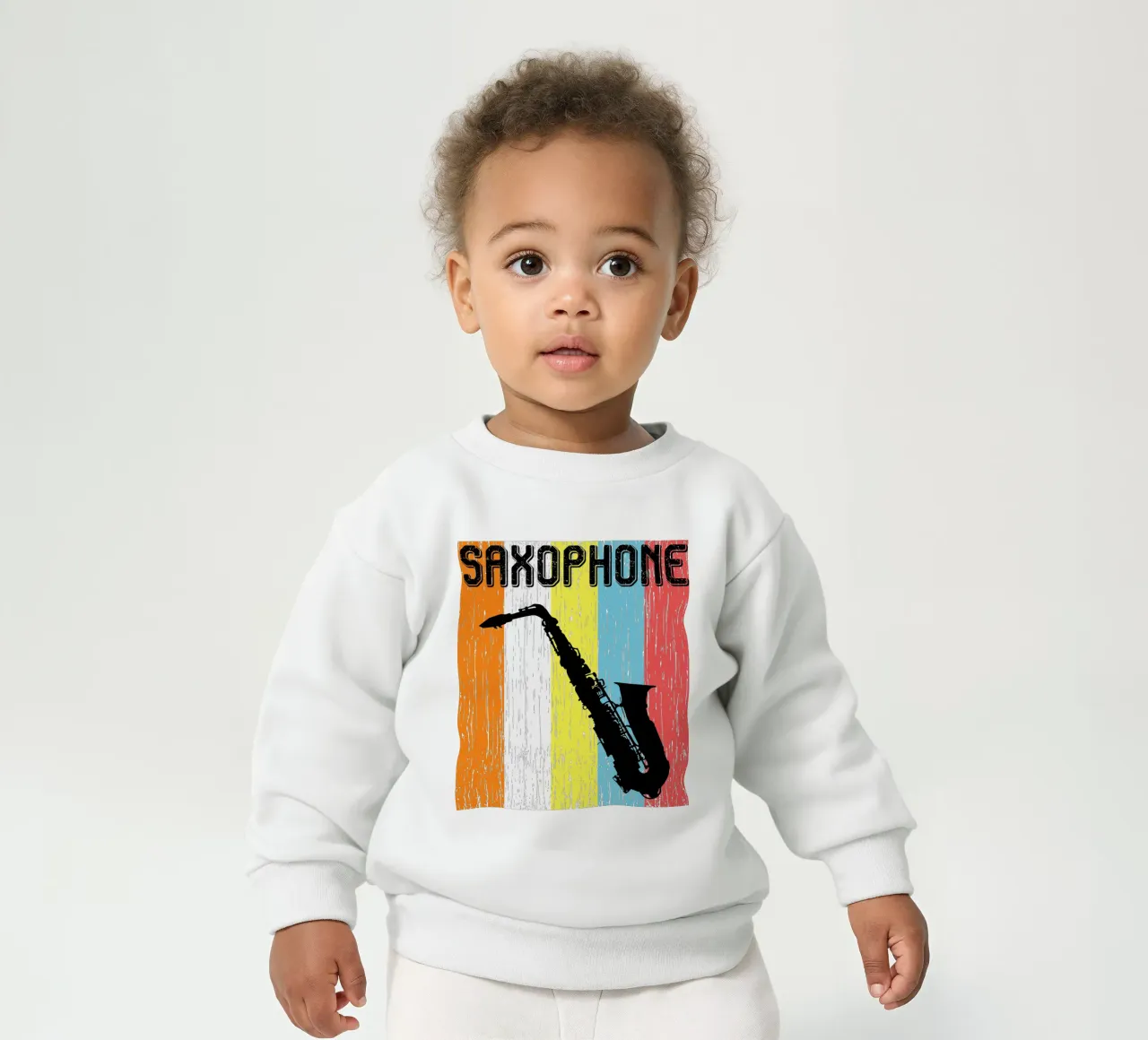 SASSOFONO DESIGN RETRÒ felpa neonato da ririedis