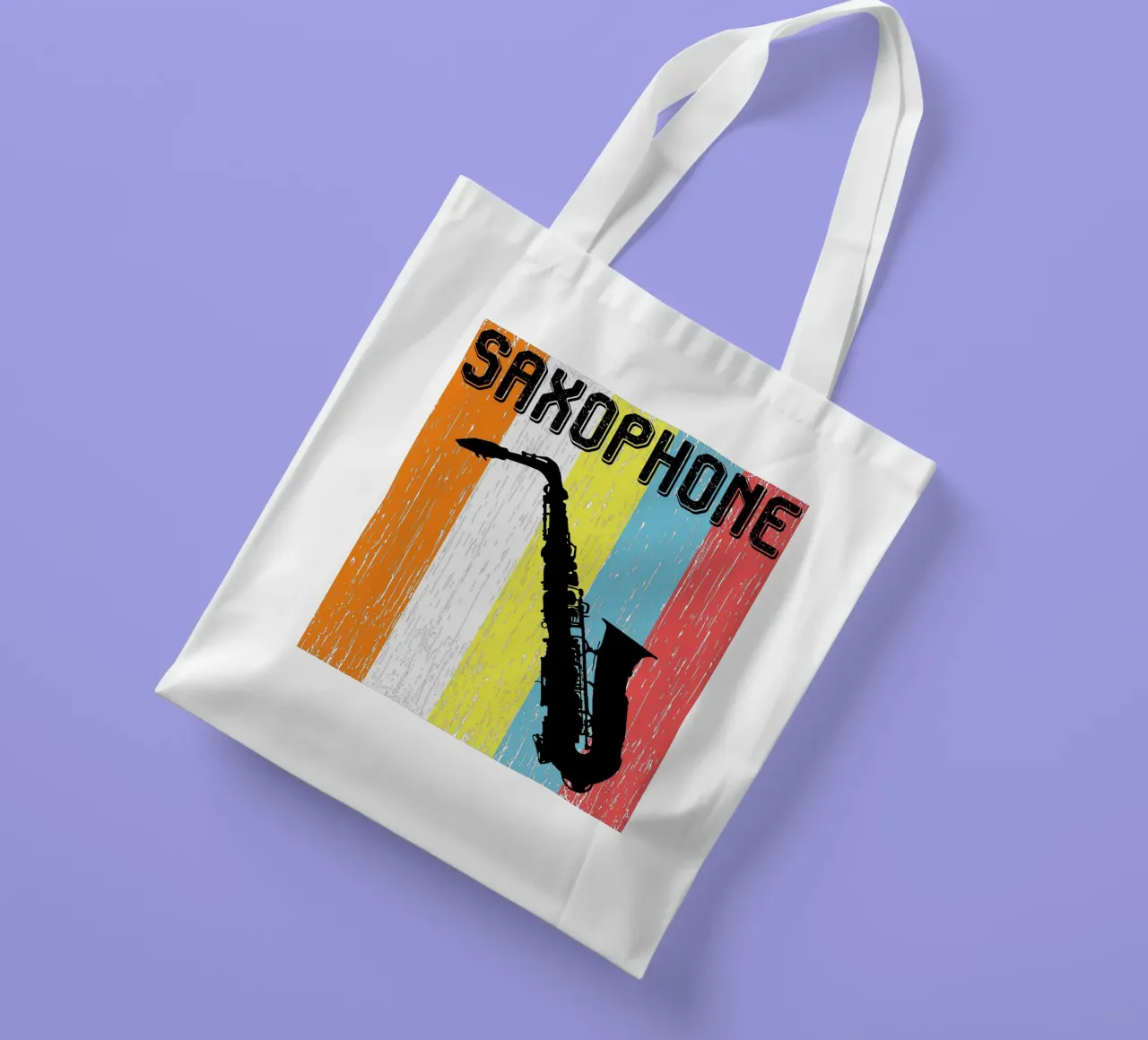 SASSOFONO DESIGN RETRÒ borsa in juta da ririedis