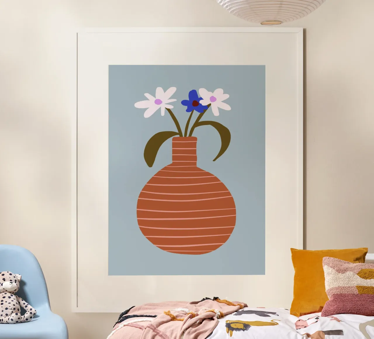 Small Bouquet 1 poster con telaio in alluminio da Studio Memb