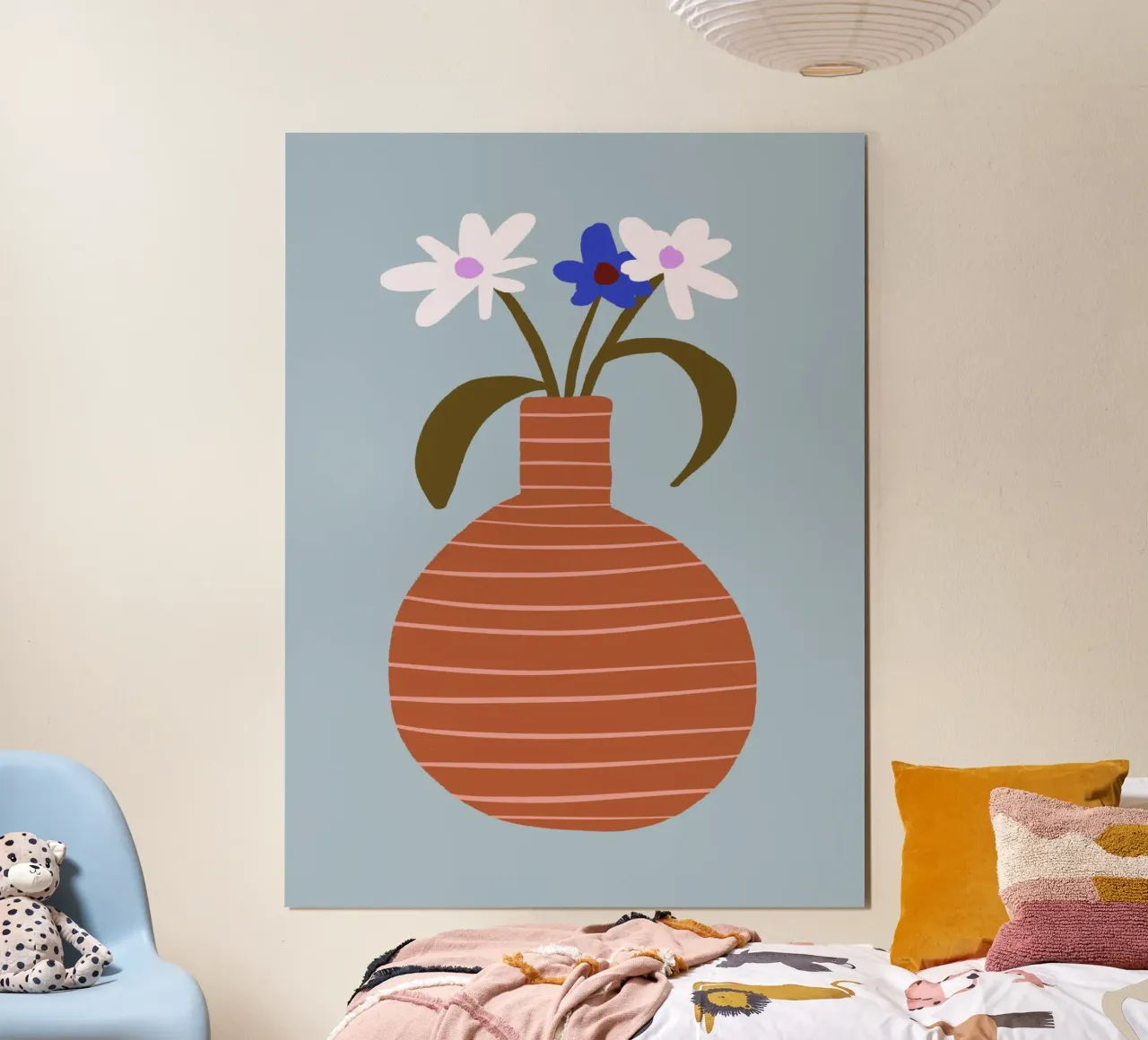 Small Bouquet 1 poster con telaio in alluminio da Studio Memb