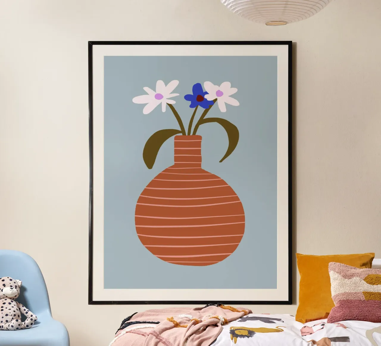 Small Bouquet 1 poster con telaio in alluminio da Studio Memb
