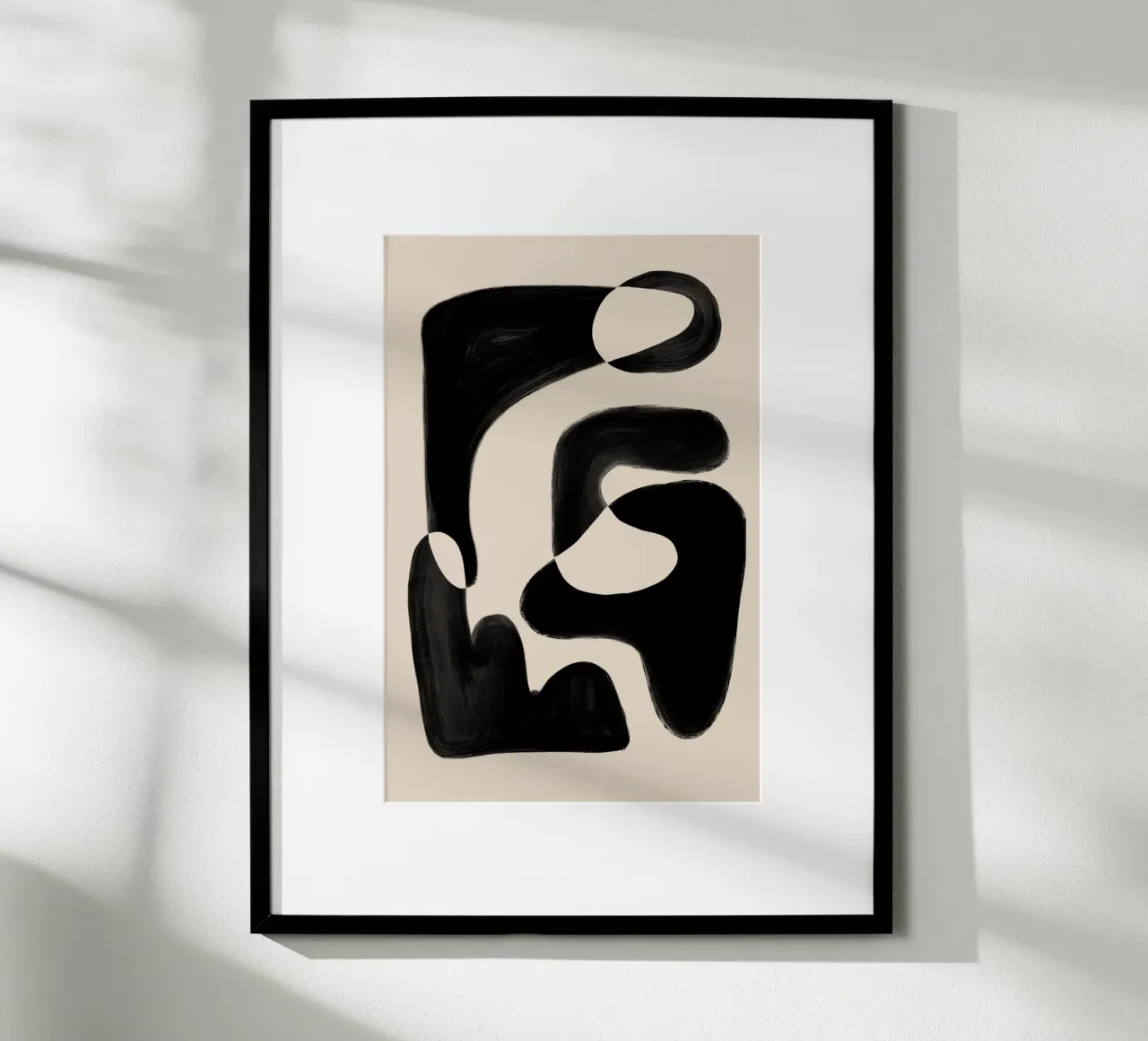 Forme astratte nere poster da Melloi Art Print