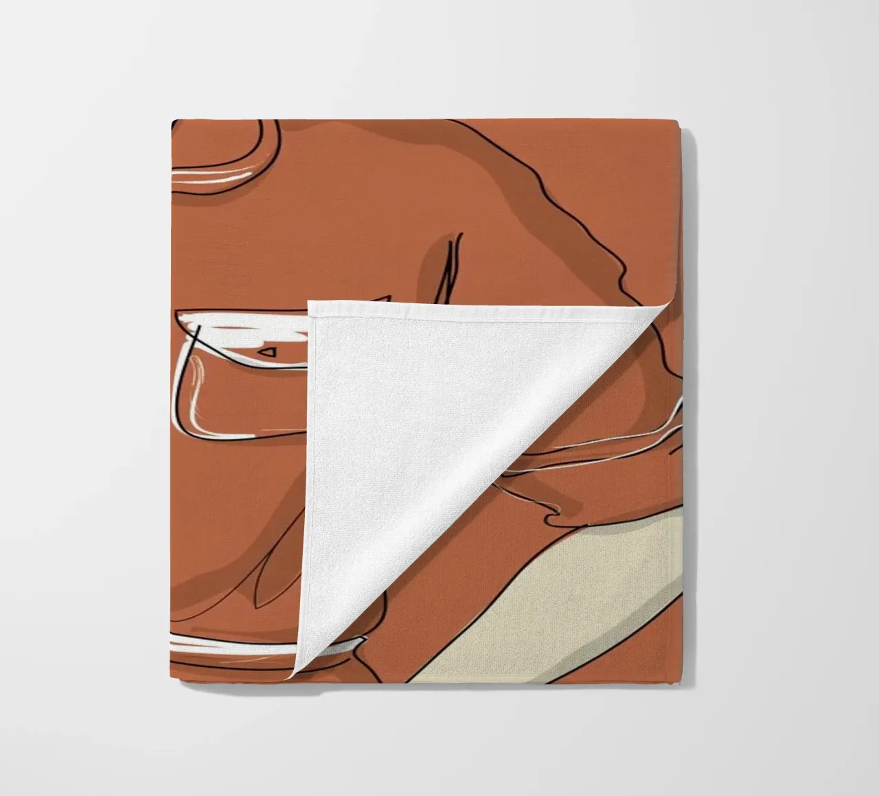 Simone De Beauvoir beach towel by Christina Heitmann