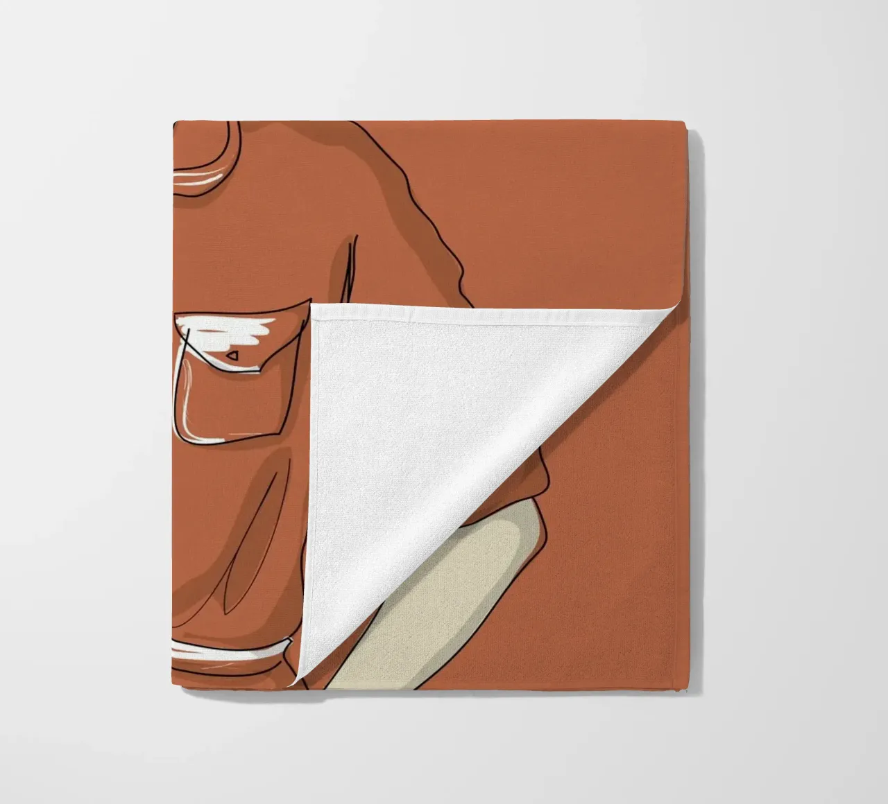 Simone De Beauvoir beach towel by Christina Heitmann