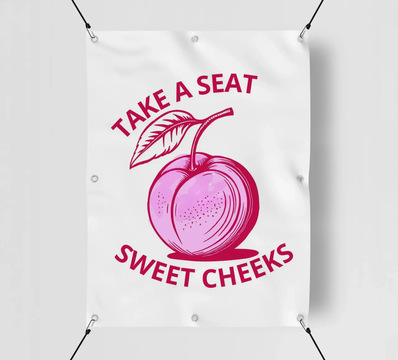 Take a Seat Sweet Cheeks PVC Plane von ramosashop