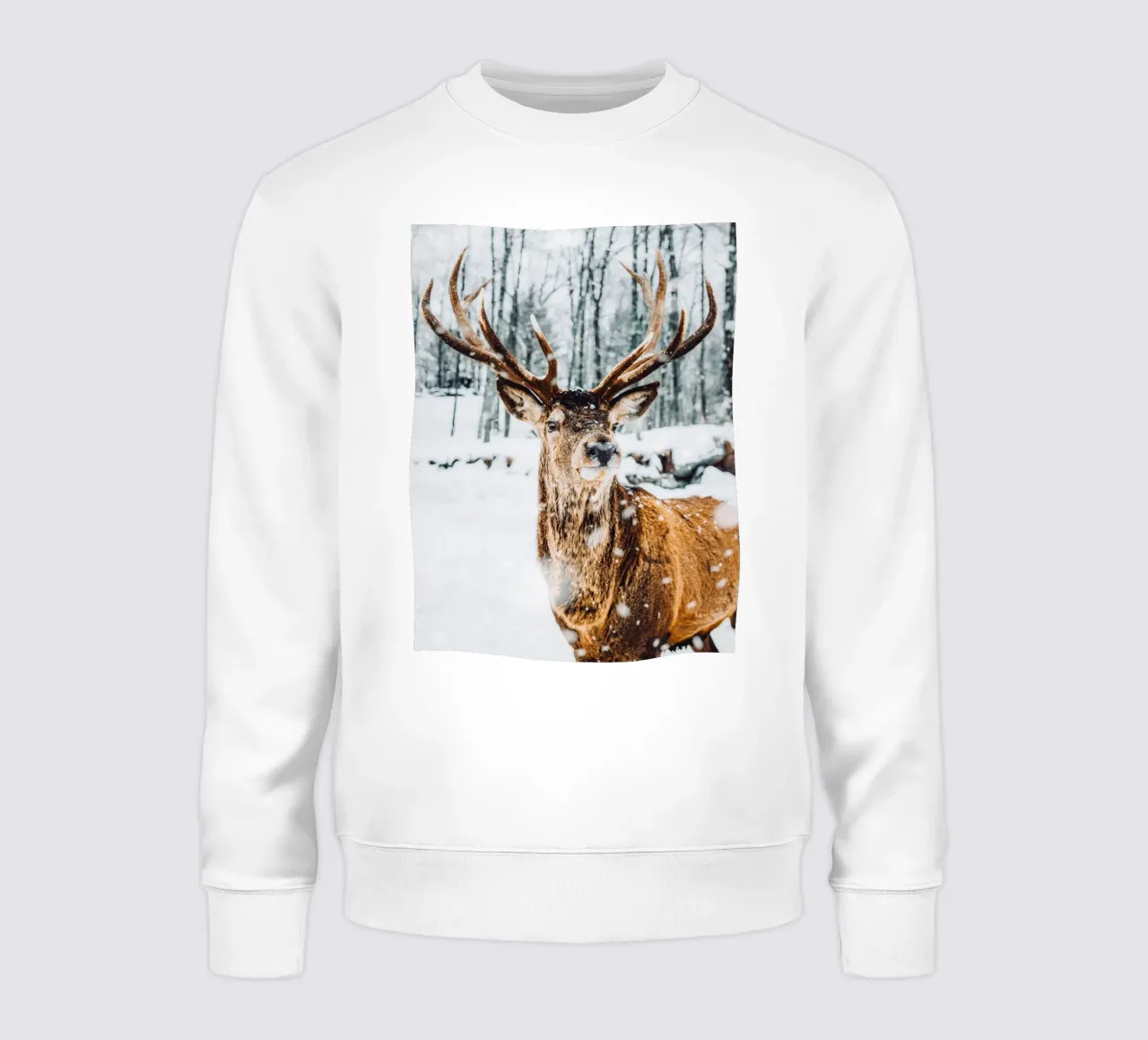 Maestoso design invernale del cervo felpa da Whole©