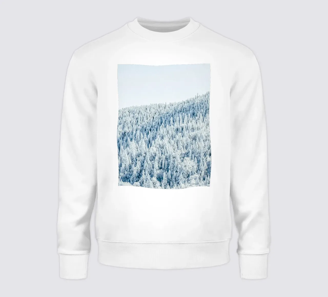 Foresta invernale innevata design natura felpa da Whole©