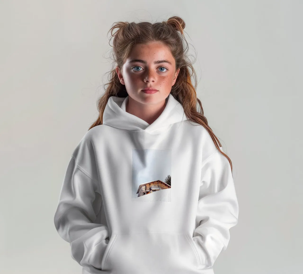 Rifugio rustico design invernale felpa bambino con cappuccio da Whole©