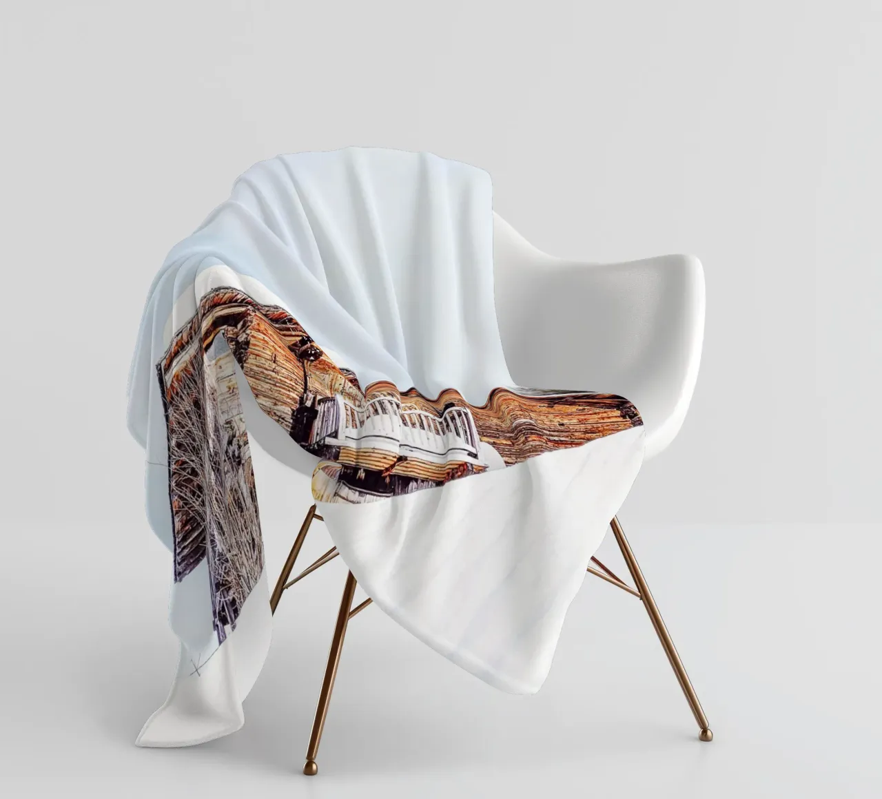 Rifugio rustico design invernale coperta in pile da Whole©
