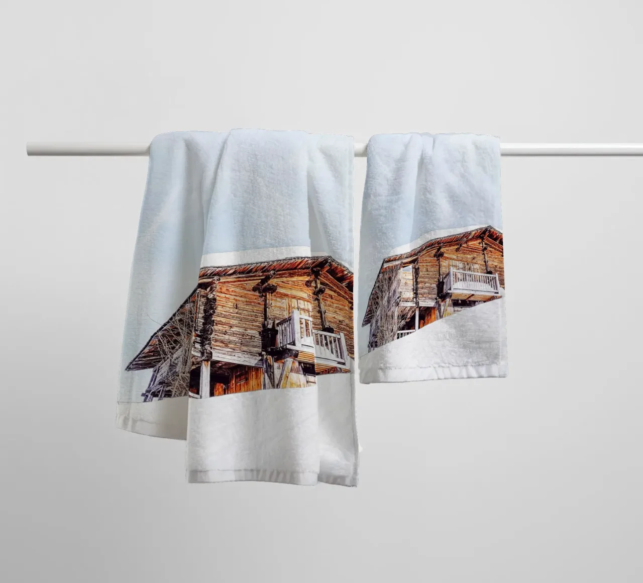 Rifugio rustico design invernale asciugamano da bagno da Whole©