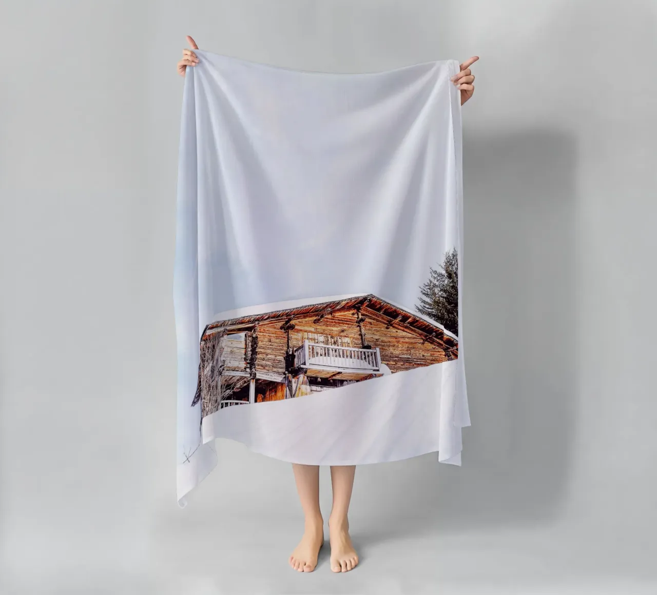 Rifugio rustico design invernale telo mare da Whole©