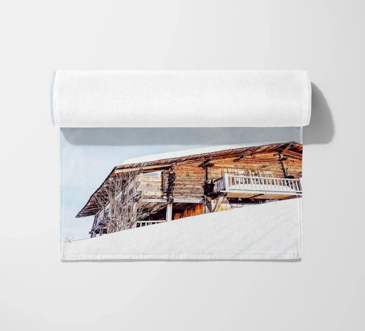 Rifugio rustico design invernale telo mare da Whole©