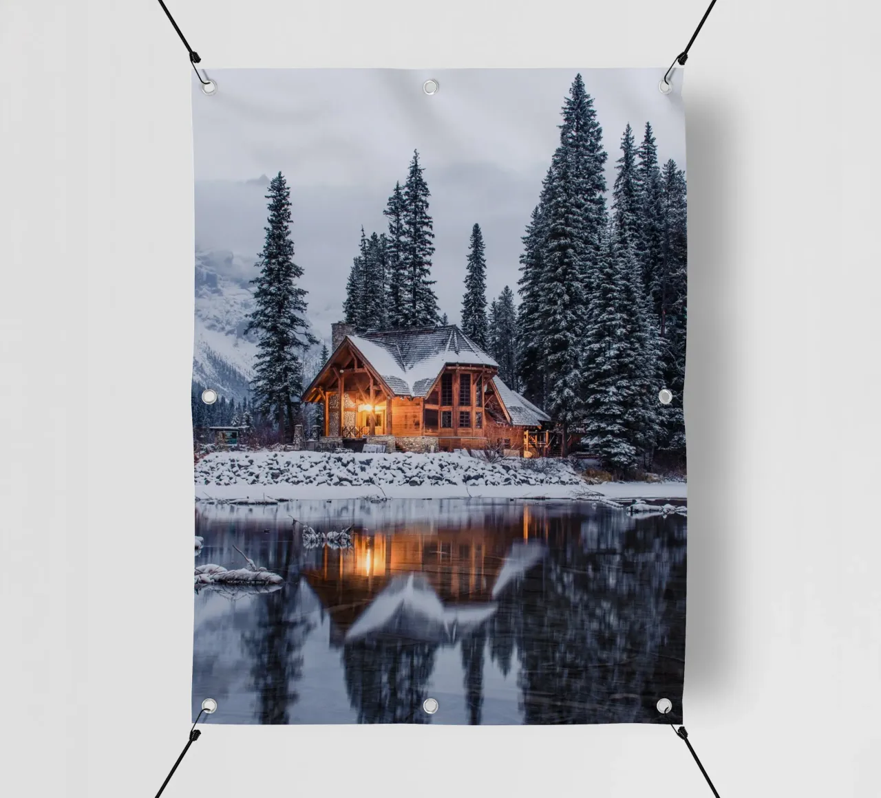 Magia invernale del rifugio illuminato telo in pvc da Whole©