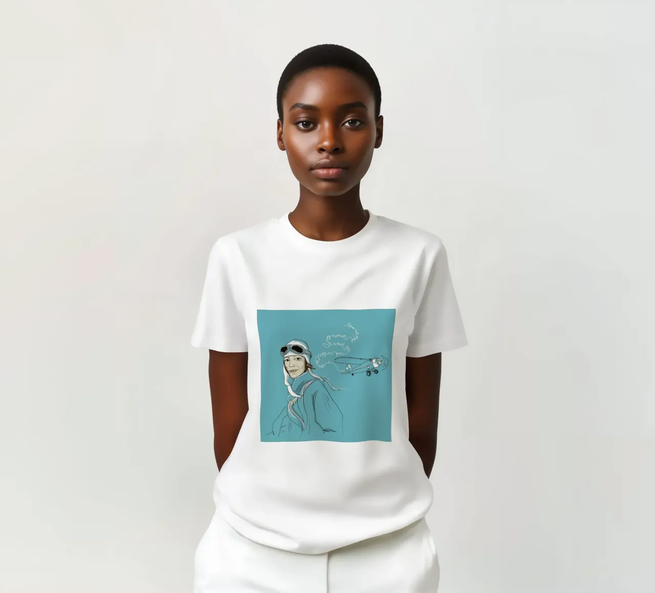Amelia Earhart t-shirt da Christina Heitmann