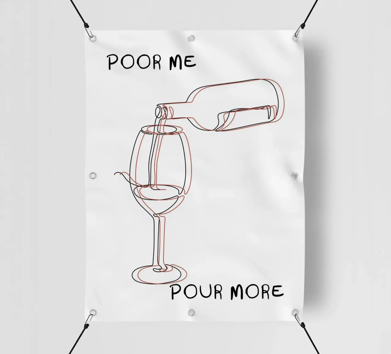 POOR ME POUR MORE telo in pvc da ramosashop