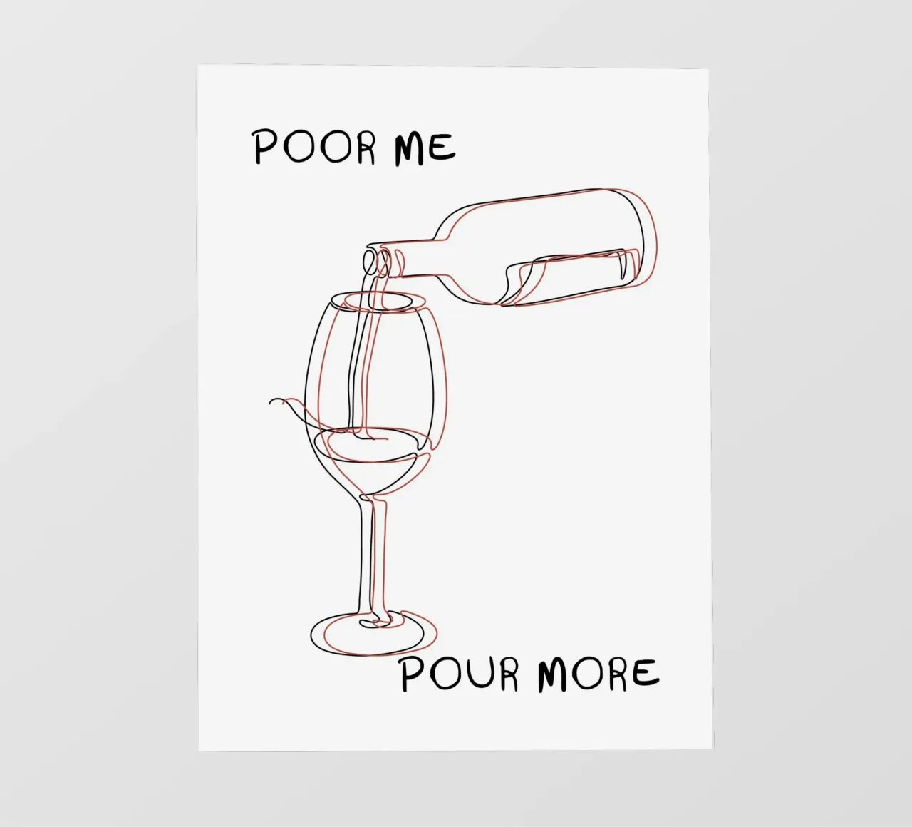 POOR ME POUR MORE telo in pvc da ramosashop