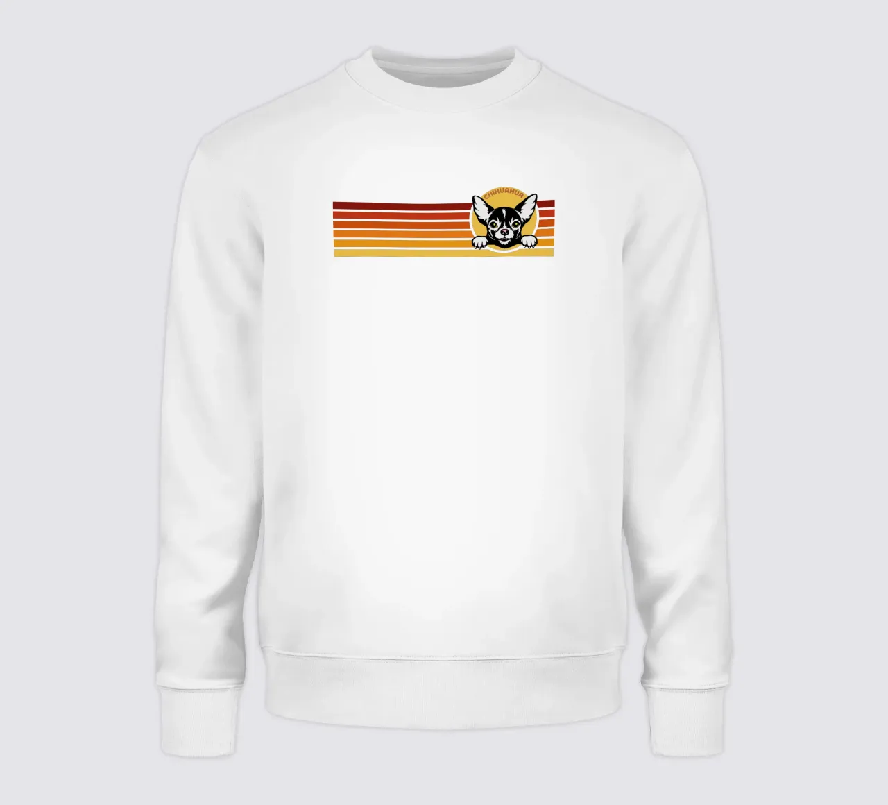 Cane Chihuahua dal design retrò felpa da ririedis