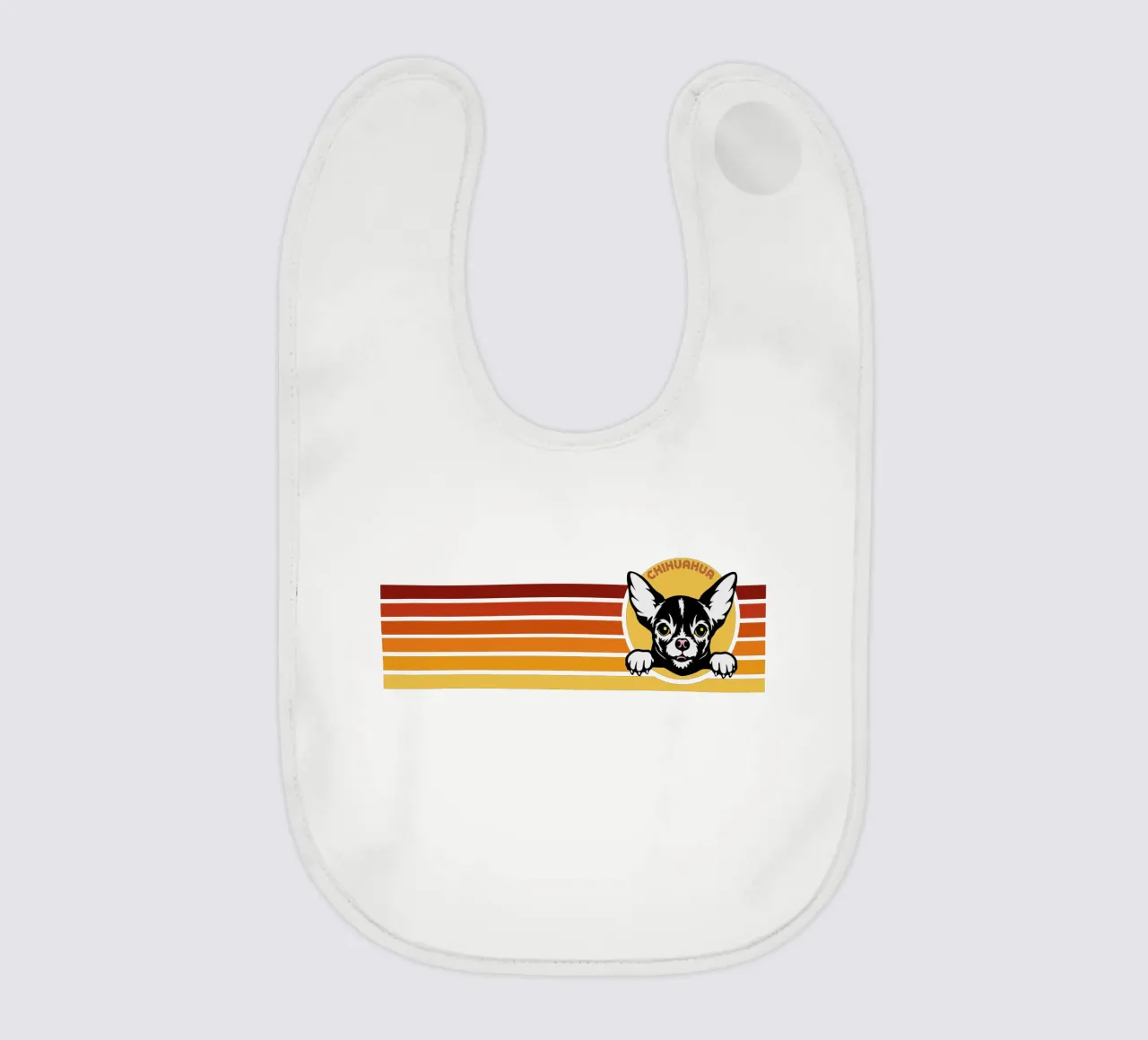 Cane Chihuahua dal design retrò bavaglino da ririedis