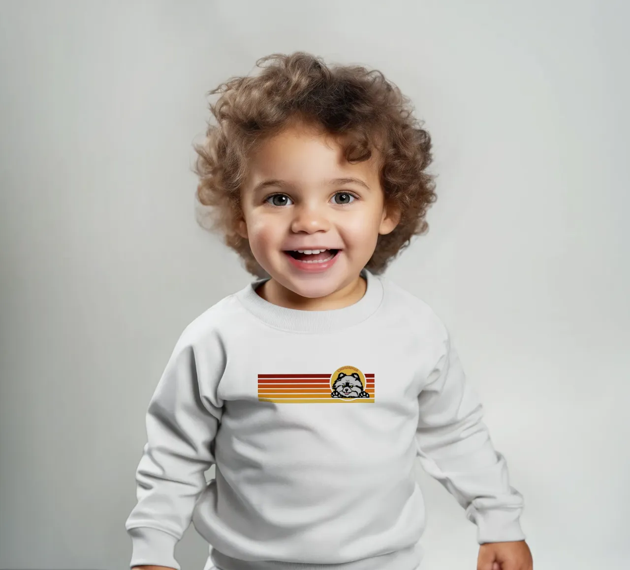 line retro chihuahua baby sweatshirt by ririedis