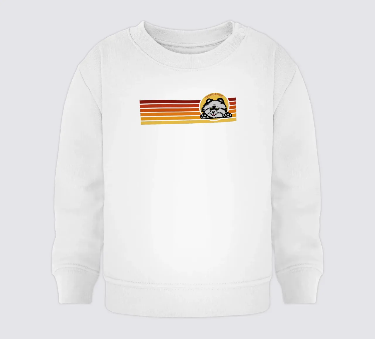 line retro chihuahua baby sweatshirt by ririedis