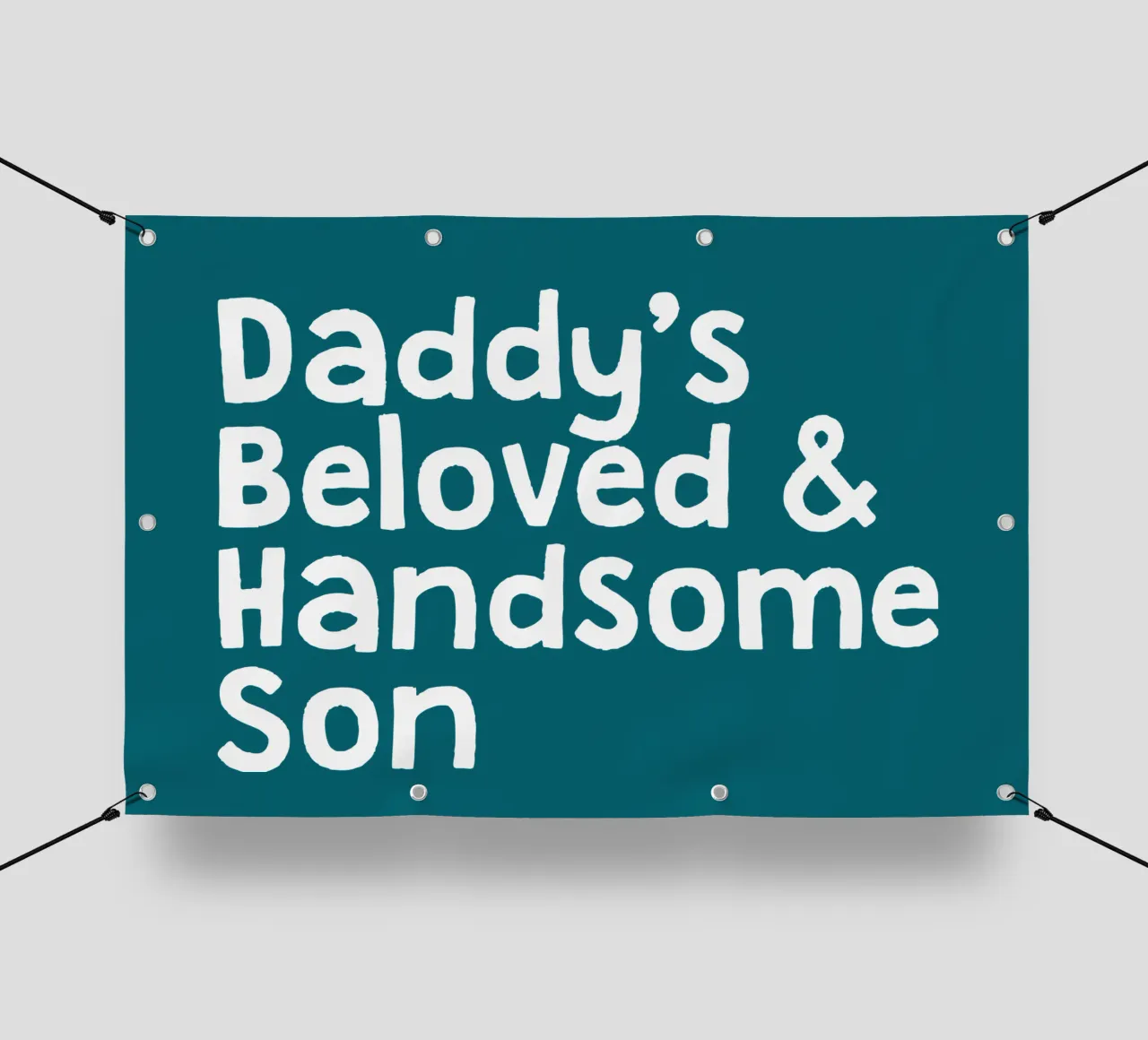 Daddy's handsome and beloved son telo in pvc da happieeagle
