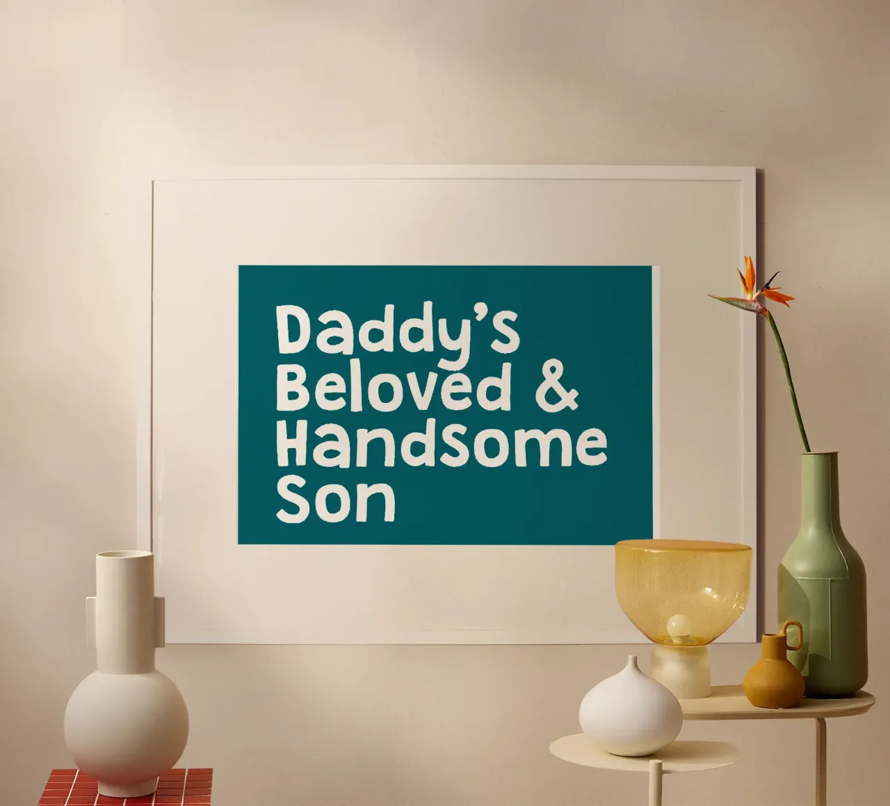 Daddy's handsome and beloved son carta hahnemühle da happieeagle