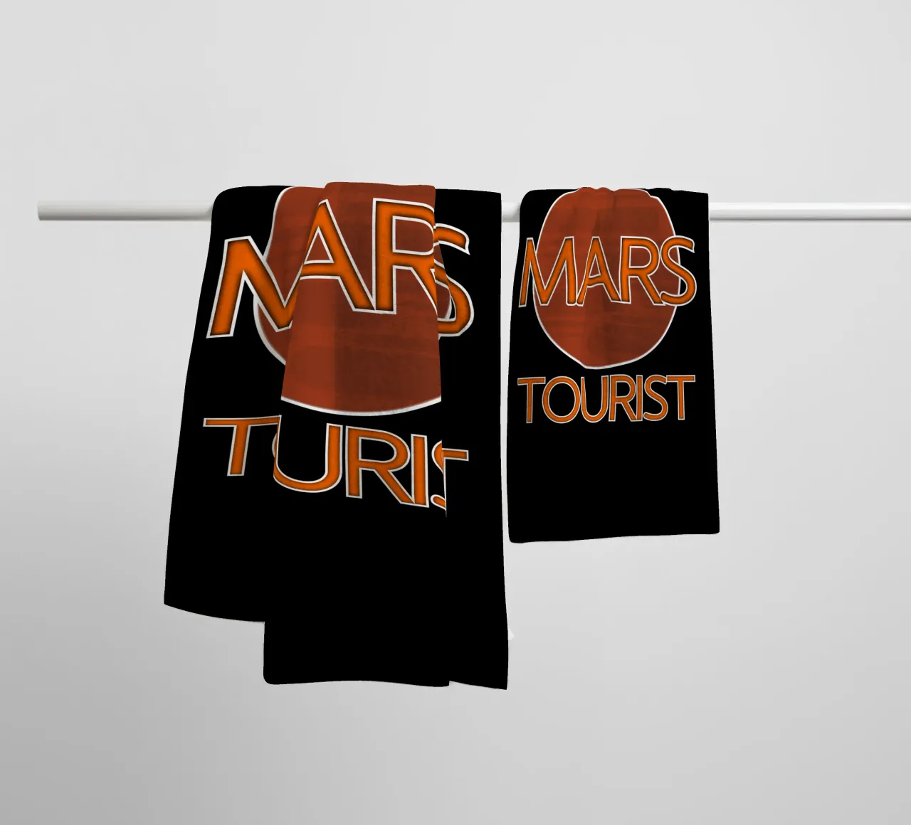 Future Mars Tourist Handtuch von sillyindustries