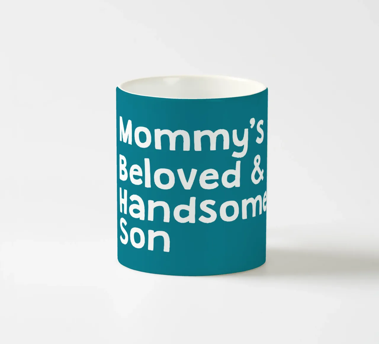 Mommy's beloved and handsome son tazza in ceramica da happieeagle