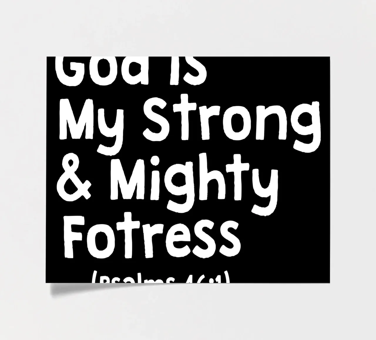 God is my strong and mighty fortress sticker sheet by happieeagle