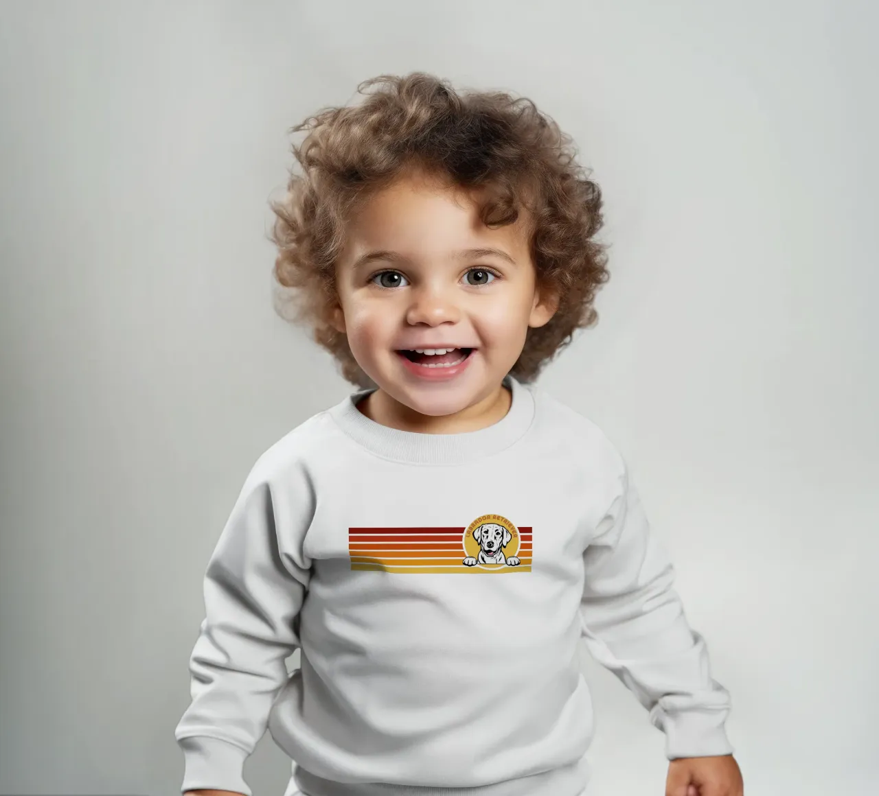 linea retro design labrador retriever felpa neonato da ririedis