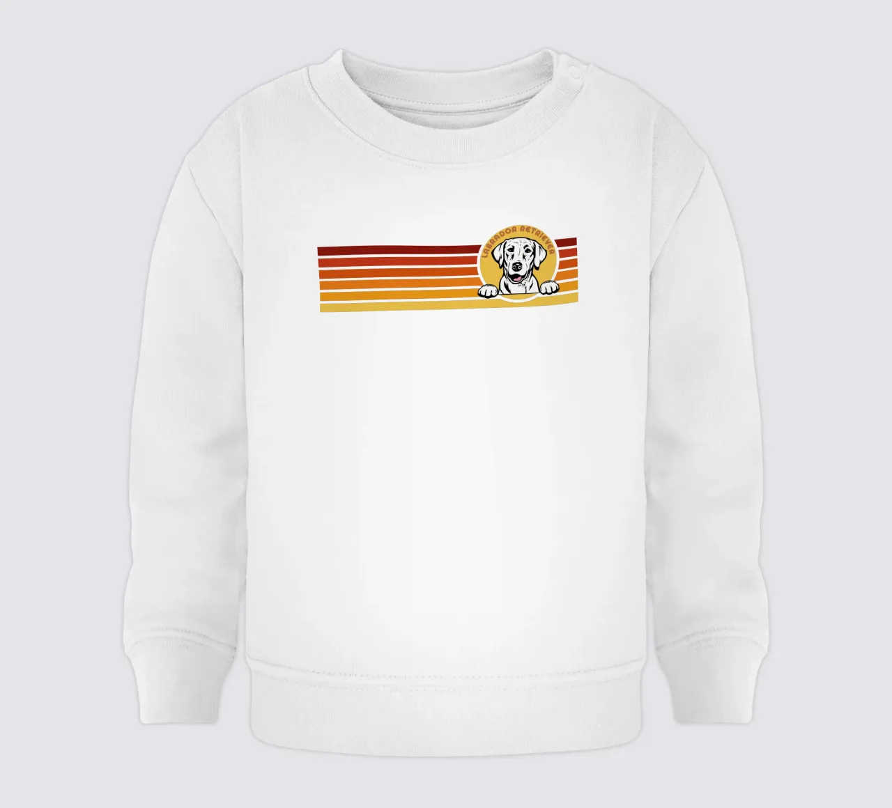 linea retro design labrador retriever felpa neonato da ririedis