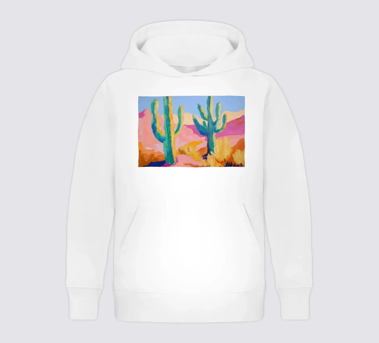 Cactus colorati felpa bambino con cappuccio da Melloi Art Print